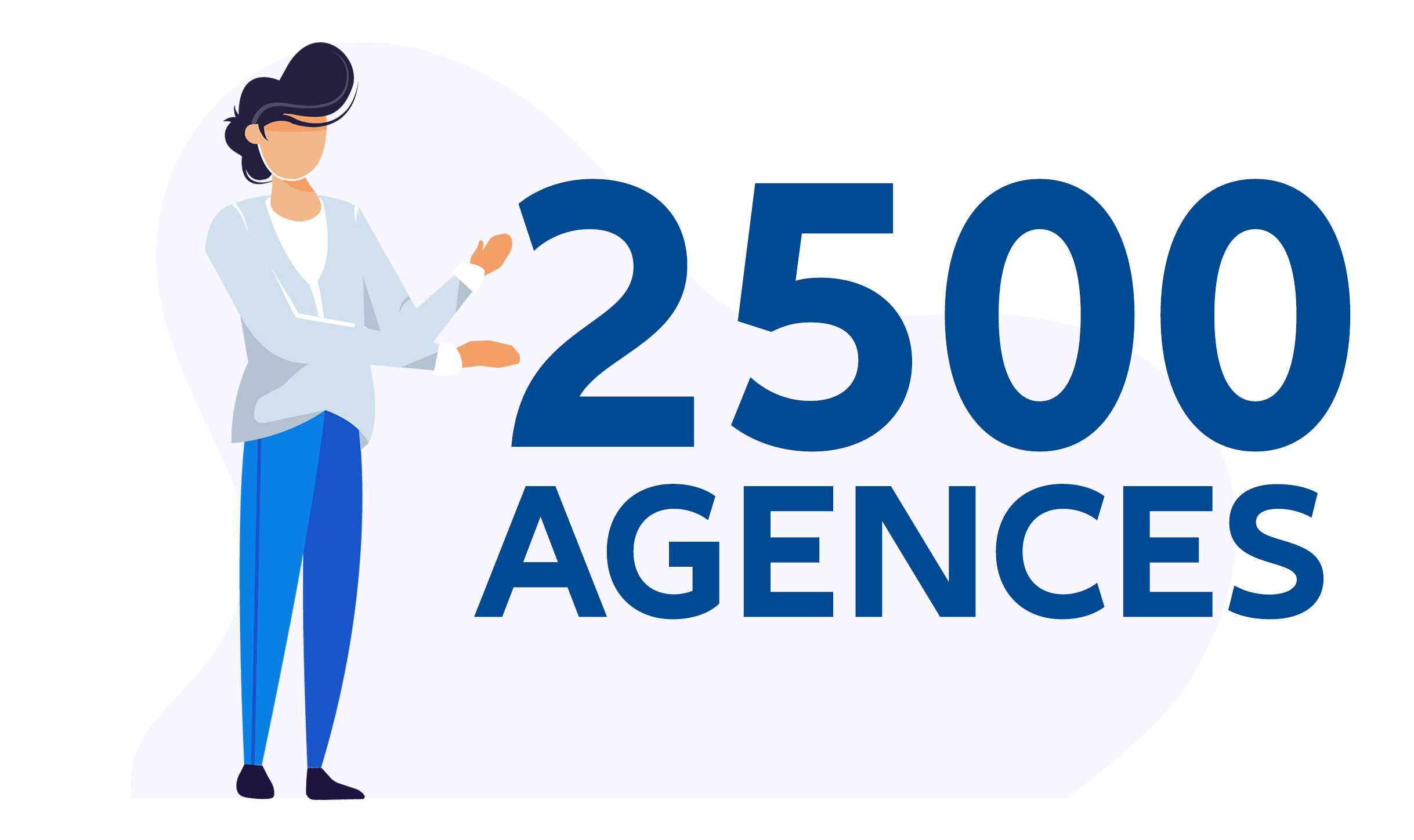 2500 agences