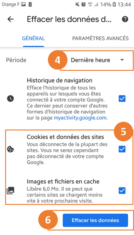 vider son cache sur Chrome smartphone étape 4