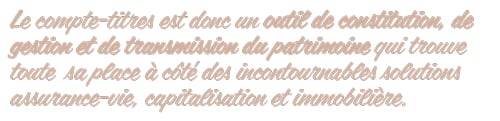 definition compte titres